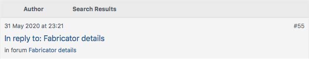 Modified Reply Result Header